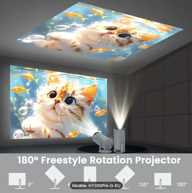📽️ PROJECTEUR HY300 PRO RÉVOLUTIONNAIRE - Wi-Fi 6 + BT5.2 Android ⚡