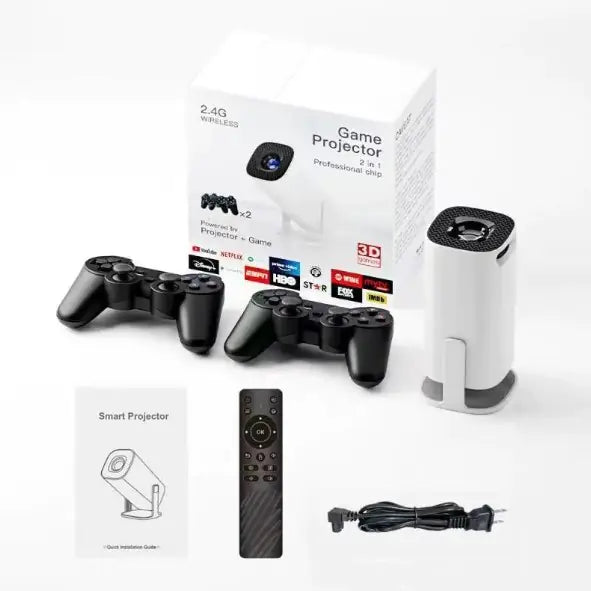 🎮 GAMES PROJECTOR P30 • Console + Projecteur 2-en-1 • ProjectAurora™